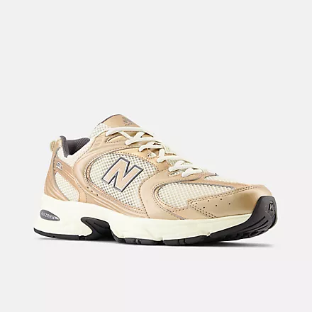 New Balance 530 turtledove con gold metallic y magnet - Imagen 3
