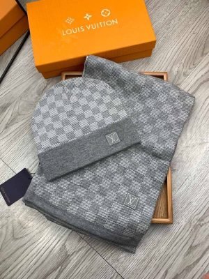 Set Louis Vuitton Bufanda y Gorro