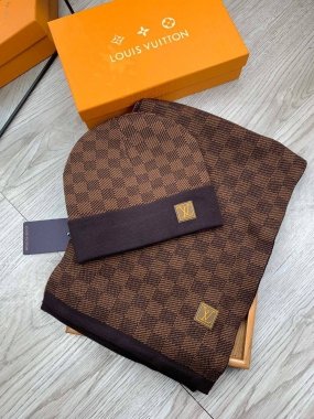 Set Louis Vuitton Bufanda y Gorro