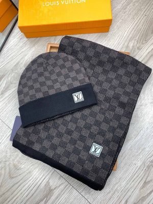 Set Louis Vuitton Bufanda y Gorro