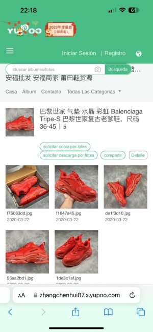 Balenciaga Triple S (rojo)